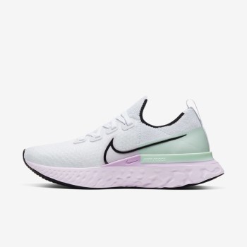 Nike React Infinity Run Flyknit - Női Túracipő - Fehér/Fekete